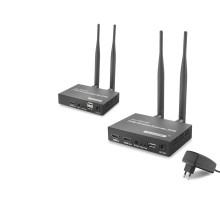 Hdmi Kvm Kablosuz Extender Loop-Out 1080P 300 M Siyah HDX1443