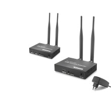 Hdmi Kablosuz Görüntü Ve Ses Aktarım Seti Loop-Out 1080P 200 M Siyah HDX1444