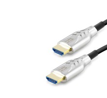 Fiber Optik Hdmi 2.1 Kablo 8K Uhd 60 Hz Od 8.0 Mm 10 M - Siyah Gri HDX2047