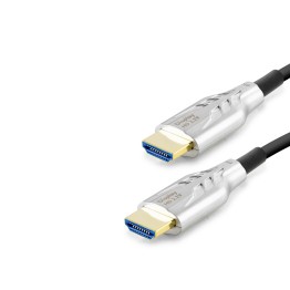 Fiber Optik Hdmi 2.1 Kablo 8K Uhd 60 Hz Od 8.0 Mm 10 M - Siyah Gri HDX2047