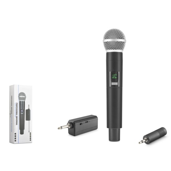 toptan-xml-dropshipping-Uhf Kablosuz Mikrofon 6.35 Mm Siyah HDX2801