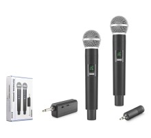 Uhf Kablosuz 2 Mikrofonlu Set 6.35 Mm Siyah HDX2802