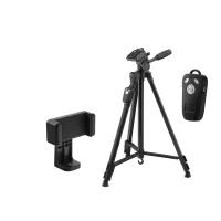 Telefon Tripodu Ayarlanabilir Kollu Bluetooth Kumandalı 140 Cm Siyah HDX3388