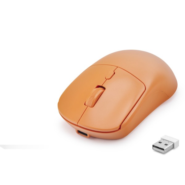 Dual Mode Şarjlı Kablosuz Mouse 2.4 Ghz Bluetooth 5.0 4000 Dpı Turuncu HDX3415G