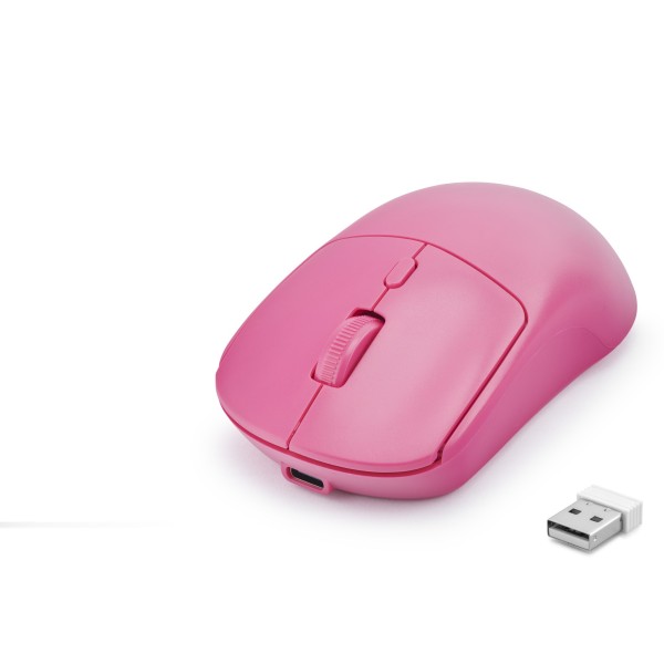 Dual Mode Şarjlı Kablosuz Mouse 2.4 Ghz Bluetooth 5.0 4000 Dpı Fuşya HDX3415R