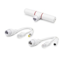 Poe Combiner Mux 2 In 1 Rj45 Veri + Güç Birleştirici Adaptör - Beyaz HDX5550