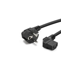 Kasa Güç Kablosu C13 3 Pin 1 Mm 500W L Tip 1.8 M HDX5555