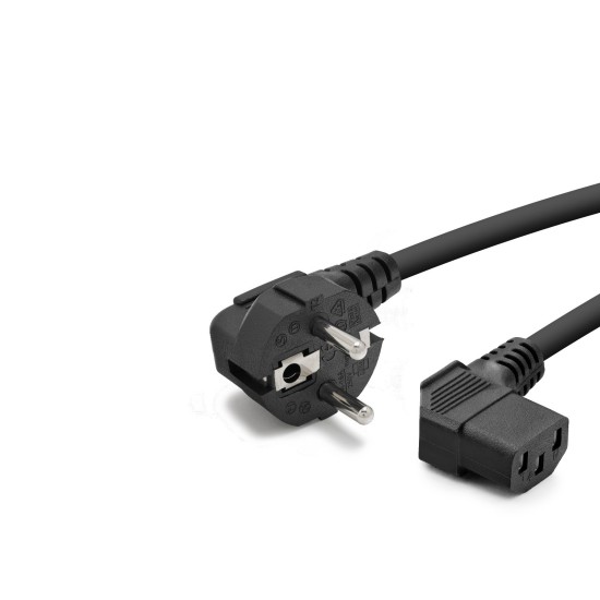 toptan-xml-dropshipping-Kasa Güç Kablosu C13 3 Pin 1 Mm 500W L Tip 1.8 M HDX5555
