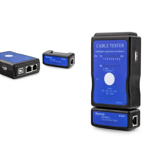 toptan-xml-dropshipping-Kablo Test Cihazı RJ11 RJ45 RJ12 USB Siyah HDX6512