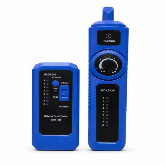 toptan-xml-dropshipping-Network Cable Tracer Kablo Bulucu Ve Network Test Cihazı Rj11 Rj45 Mavi HDX6526