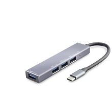 Type-c 3.0 Hub 4 Port 5 Gbps Gri HDX7043