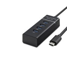 Type-C 3.0 Hub 4 Port 5 Gbps Siyah HDX7045
