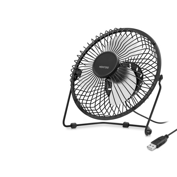 toptan-xml-dropshipping-Usb Metal Vantilatör 18 Cm - Siyah + Beyaz HDX7252