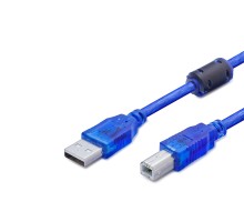 Usb Printer Kablosu 3 M - Şeffaf Mavi HDX7502