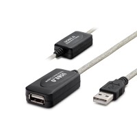 Usb Uzatma Kablosu 20 M - Silver Siyah HDX7515