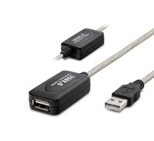 Usb Uzatma Kablosu 20 M - Silver Siyah HDX7515
