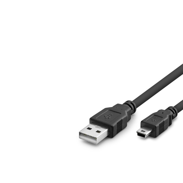 toptan-xml-dropshipping-Usb Mini V3/5Pin To Usb Kablo 50 Cm - Siyah HDX7524