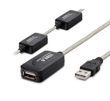 Usb Uzatma Kablosu 30 M - Silver Siyah HDX7525