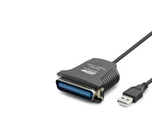 Usb To Paralel Lpt Yazıcı Dönüştürücü Kablosu 80 Cm Siyah HDX7526