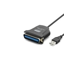 Usb To Paralel Lpt Yazıcı Dönüştürücü Kablosu 80 Cm Siyah HDX7526