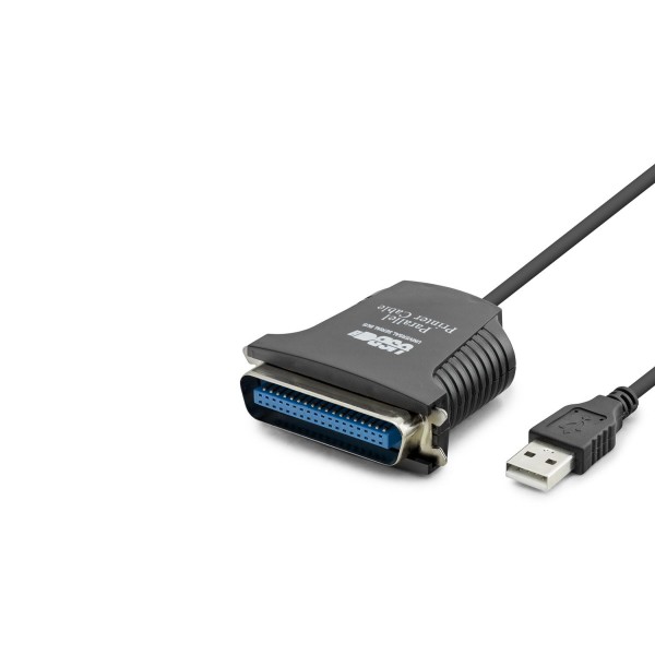 toptan-xml-dropshipping-Usb To Paralel Lpt Yazıcı Dönüştürücü Kablosu 80 Cm Siyah HDX7526