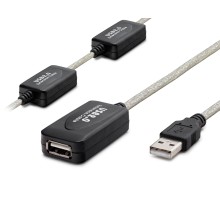 Usb Uzatma Kablosu 25 M - Silver Siyah HDX7546