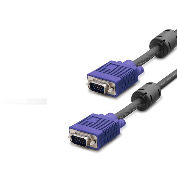 toptan-xml-dropshipping-Vga Kablo Od 7.3 Mm 3 M Siyah Mavi HDX7783