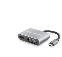 Type-C Combo Hub Hdmi 4K Vga 2 Port Gri HDX7838