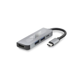 Type-C Combo Hub Hdmi 4K Usb 3.0 Pd 4 Port Gri HDX7840