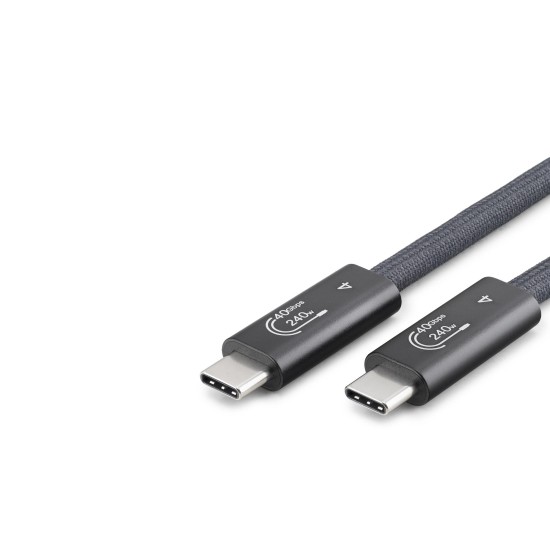 toptan-xml-dropshipping-Type-C Usb4 40 Gbps 240W 8K 60 Hz Şarj Ve Data Kablosu 1 M Siyah HDX7886