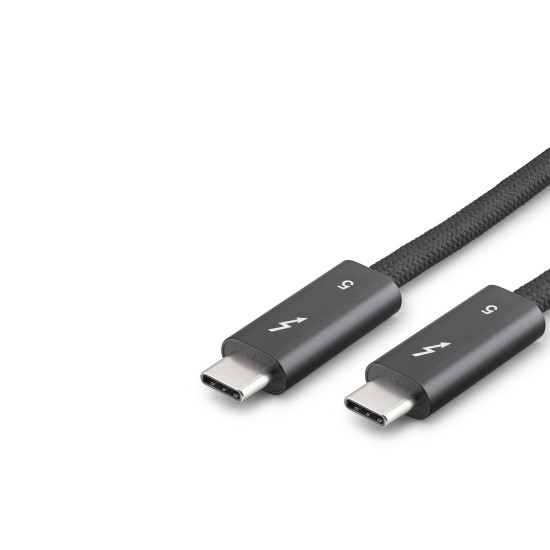 toptan-xml-dropshipping-Type-C Thunderbolt 5 120 Gbps 240W 16K 60 Hz Şarj Ve Data Kablosu 0.5 M Siyah HDX7890