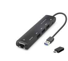 Usb Type-c 3.2 Gen1 Hub Gigabit Lan 4 Port 5 Gbps Siyah HDX7897