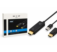 Hdmı Usb To Displayport Aktif Dönüştürücü Kablo 4K 60Hz 26 Cm HDX7901