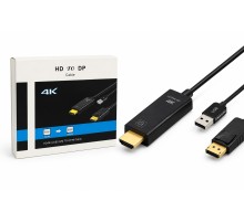 Hdmı Usb To Displayport Aktif Dönüştürücü Kablo 4K 60Hz 26 Cm HDX7901