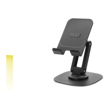 Ayarlanabilir Katlanabilir Telefon Standı 360 Derece Döner Siyah HDX8024