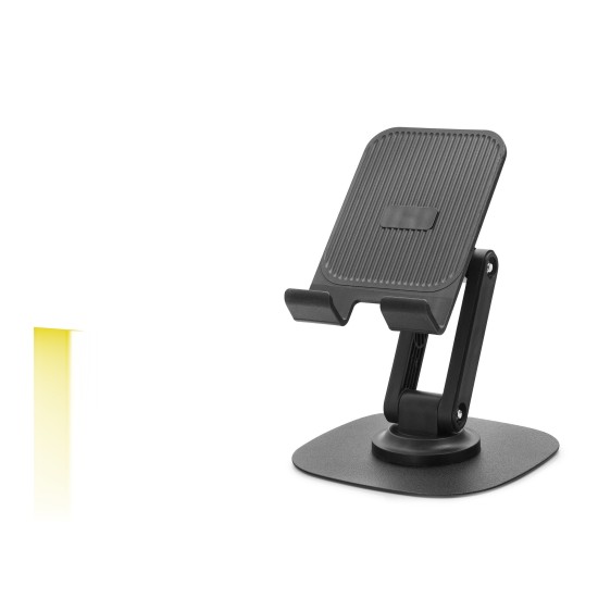 toptan-xml-dropshipping-Ayarlanabilir Katlanabilir Telefon Standı 360 Derece Döner Siyah HDX8024