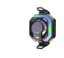 Manyetik Telefon Soğutucu Fan Rgb Isı Göstergeli Siyah JS86