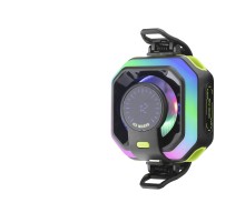 Manyetik Telefon Soğutucu Fan Rgb Isı Göstergeli Siyah JS86