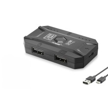 M1 Pro Mobil Oyun Klavye Mouse Dönüştürücü Adaptör Bluetooth 5.0 Type-C Siyah
