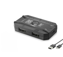 M1 Pro Mobil Oyun Klavye Mouse Dönüştürücü Adaptör Bluetooth 5.0 Type-C Siyah