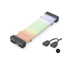 24 Pin Argb Anakart Güç Uzatma Kablosu Bükülebilir 2 Mm 54 60 Led Siyah ND2801B