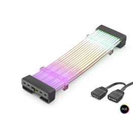 24 Pin Argb Anakart Güç Uzatma Kablosu Bükülebilir 2 Mm 108 Led Siyah ND2812B