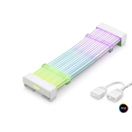 24 Pin Argb Anakart Güç Uzatma Kablosu Bükülebilir 2 Mm 108 Led Beyaz ND2812W