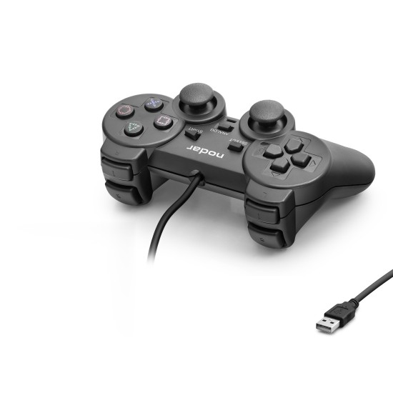 toptan-xml-dropshipping-Pc Uyumlu Kablolu Usb Gamepad Oyun Kolu - Siyah ND401
