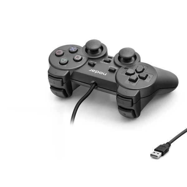 toptan-xml-dropshipping-Pc Uyumlu Kablolu Usb Gamepad Oyun Kolu - Siyah ND401