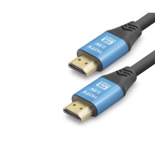 Hdmi 2.0 Kablo 4K 19+1 Od 8.0 Mm 25 M - Siyah Mavi ND4056