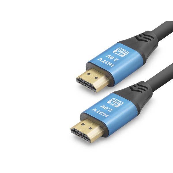 toptan-xml-dropshipping-Hdmi 2.0 Kablo 4K 19+1 Od 8.0 Mm 25 M - Siyah Mavi ND4056