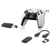 Retro Oyun Stick Hdmi Çift Gamepad Seti 64 Gb Kart Destekli 2.4G Kablosuz - Beyaz ND765