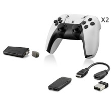Retro Oyun Stick Hdmi Çift Gamepad Seti 64 Gb Kart Destekli 2.4G Kablosuz - Beyaz ND765