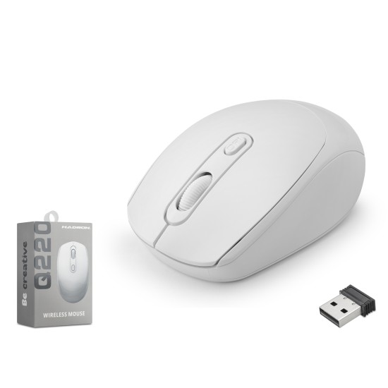 toptan-xml-dropshipping-Kablosuz Mouse 1600 Dpi Beyaz Q220W